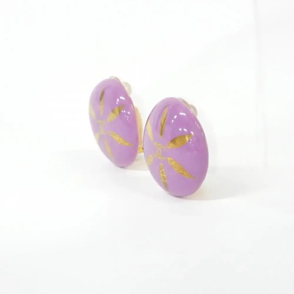 CHANEL Purple Earrings - Picture 2 of 4